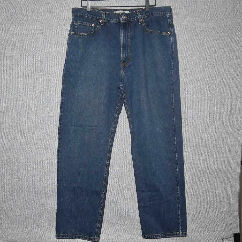 Levi's 550 Relaxed Fit Jeans Mens Tapered Leg W38 L32 Blue Denim VTG